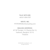 a business card with the words talk with me