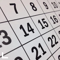 an image of a calendar with the word l
