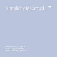 32 Simplicity is Earned